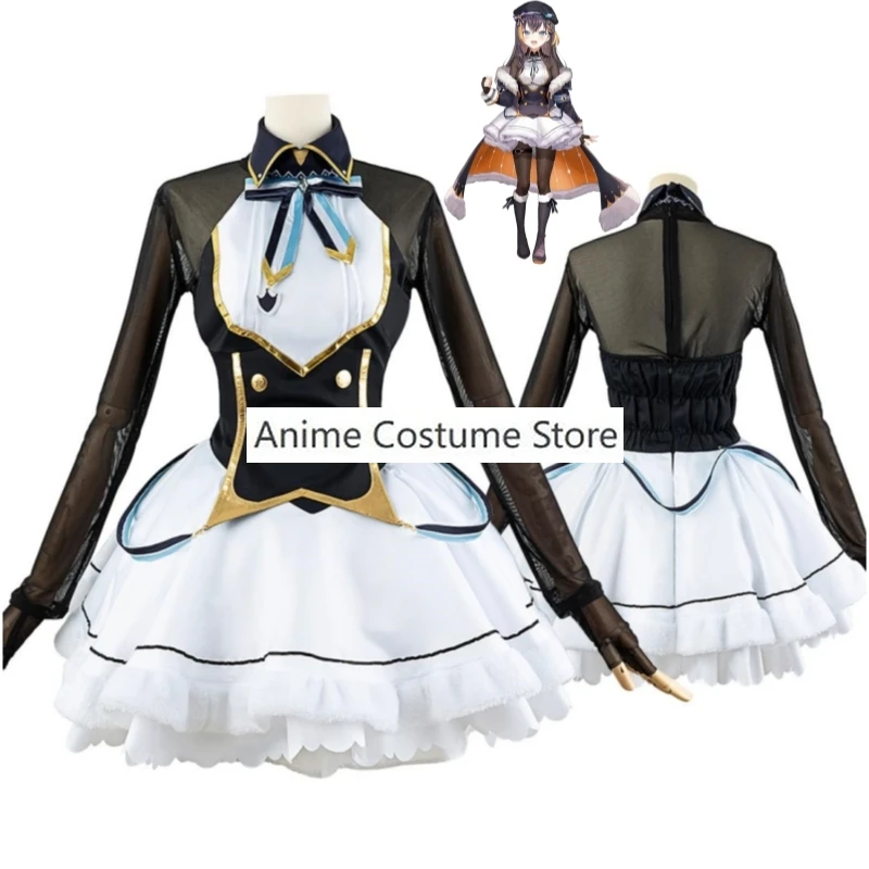 Youtuber Vtuber Petra Gurin Nijisanji En Obsydia Cosplay Costume parrucca Anime Frost Penguin Sexy Woman Dress Halloween Suit