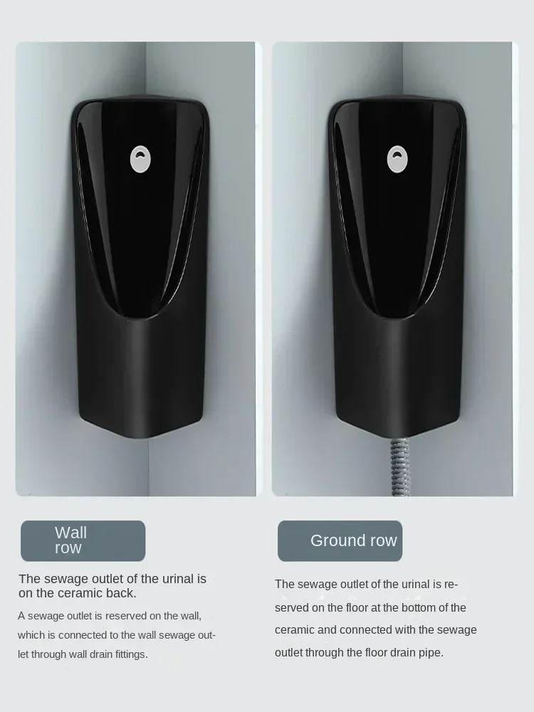 Triangular Type Integrated Wall-mounted Induction Urinal For Home Small Household Type Urinal, Ceramic Men's Urinal BucketHot Sa