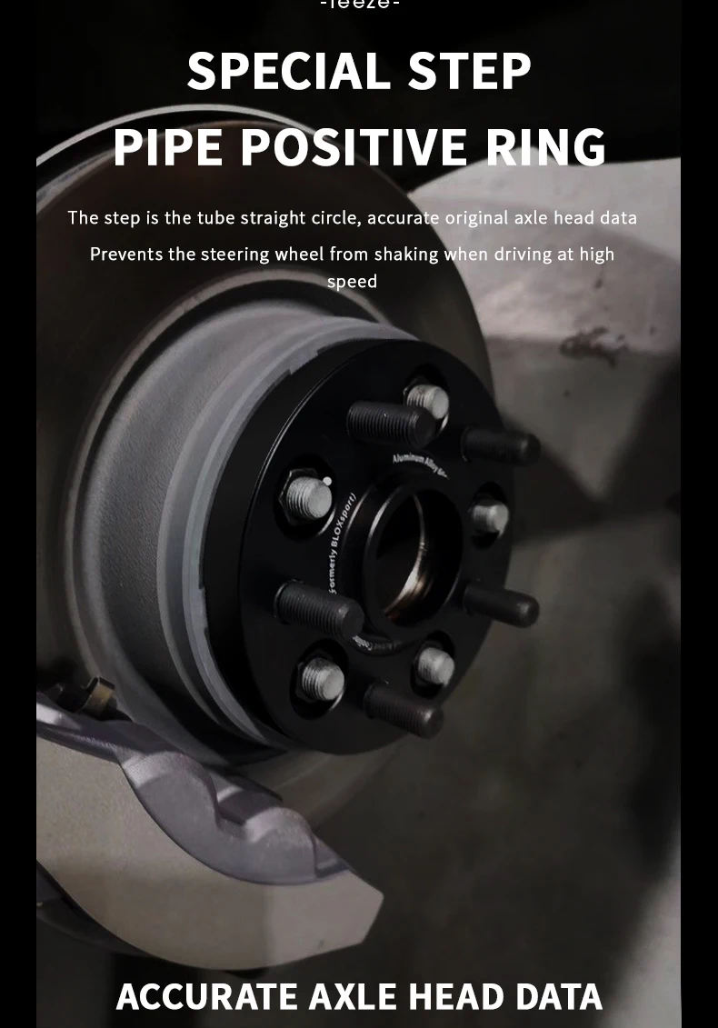 Teeze 2 Stück 5x112 66.6/5x120 72.6 14x1.25 Nabenzentrischer schwarzer geschmiedeter Radabstandhalter für 2010-2025 MINI Countryman 15/20/25/30/35mm – Detail 7