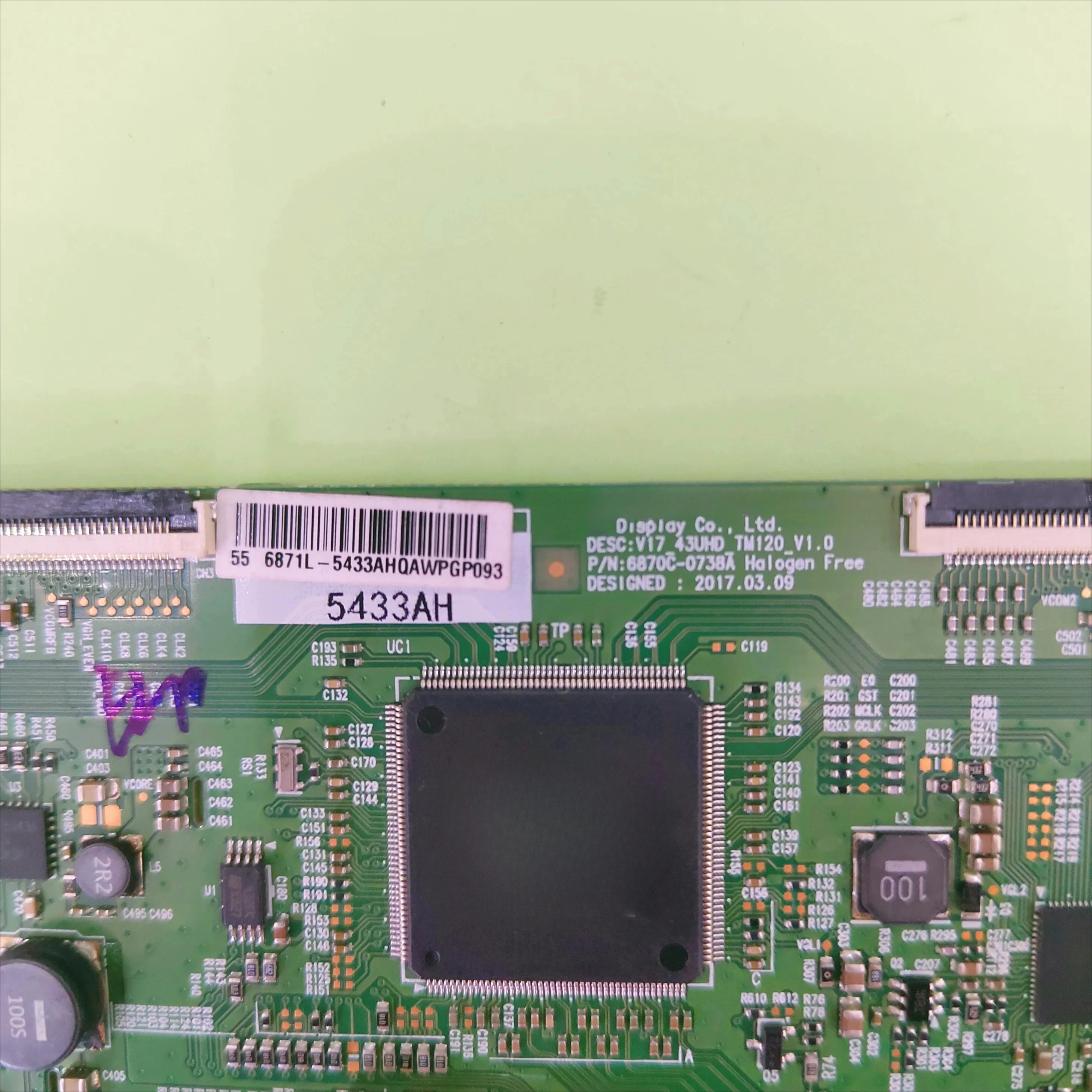 T-con Board 6870C-0738A 6871L-5433A 5433AH for 55'' 55 inch 55U5A 55R83 55TFH5510 Di55x6500 55RH1 55PUT6002 TV Logic Board