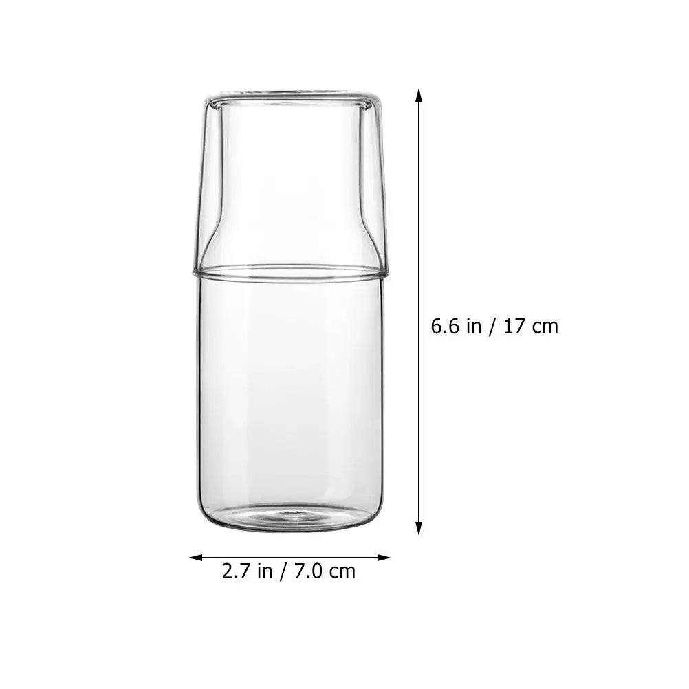 1 set Kitchen Halloween Christmas New Year Borosilicate Glass Carafe Drink Glass Bottle Watering Breakfast Glass Cup Household