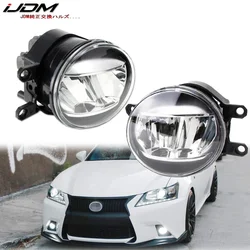 iJDMT OEM Spec Xenon White LED Fog Lights For Lexus CT200h ES300h or For Toyota RAV4 Prius Avalon Solara Yaris Tundra as Upgrade