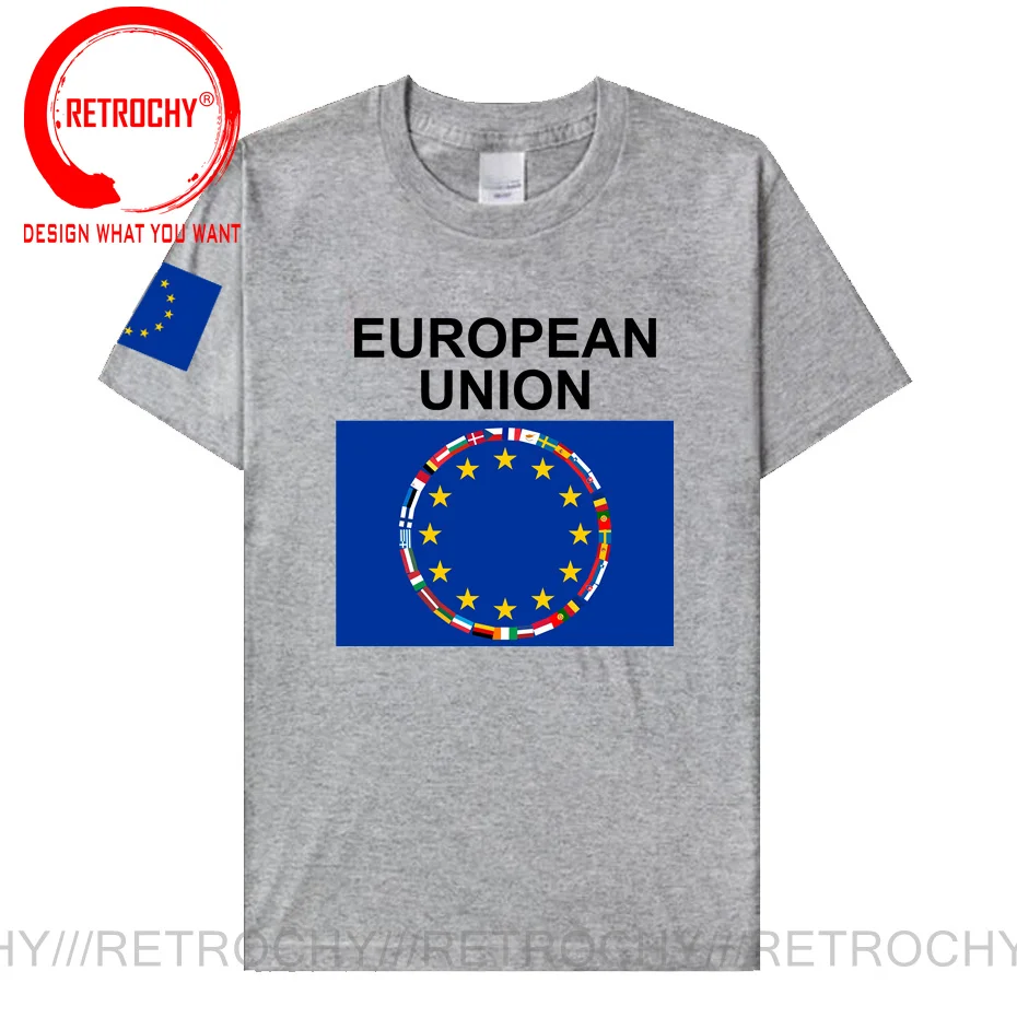 European Union United in Diversity EU EUR Men T shirt NATO Jerseys Nation tshirt Cotton T-shirt Clothing Tees Country Flag Tops