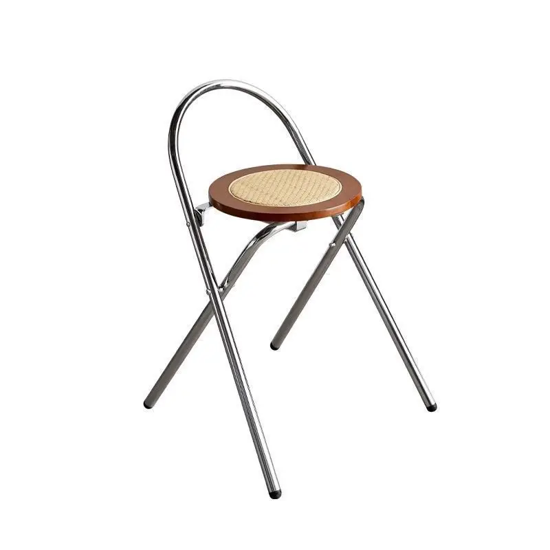 

Foldable chair, home folding dining chair, bedroom simple Internet celebrity photo