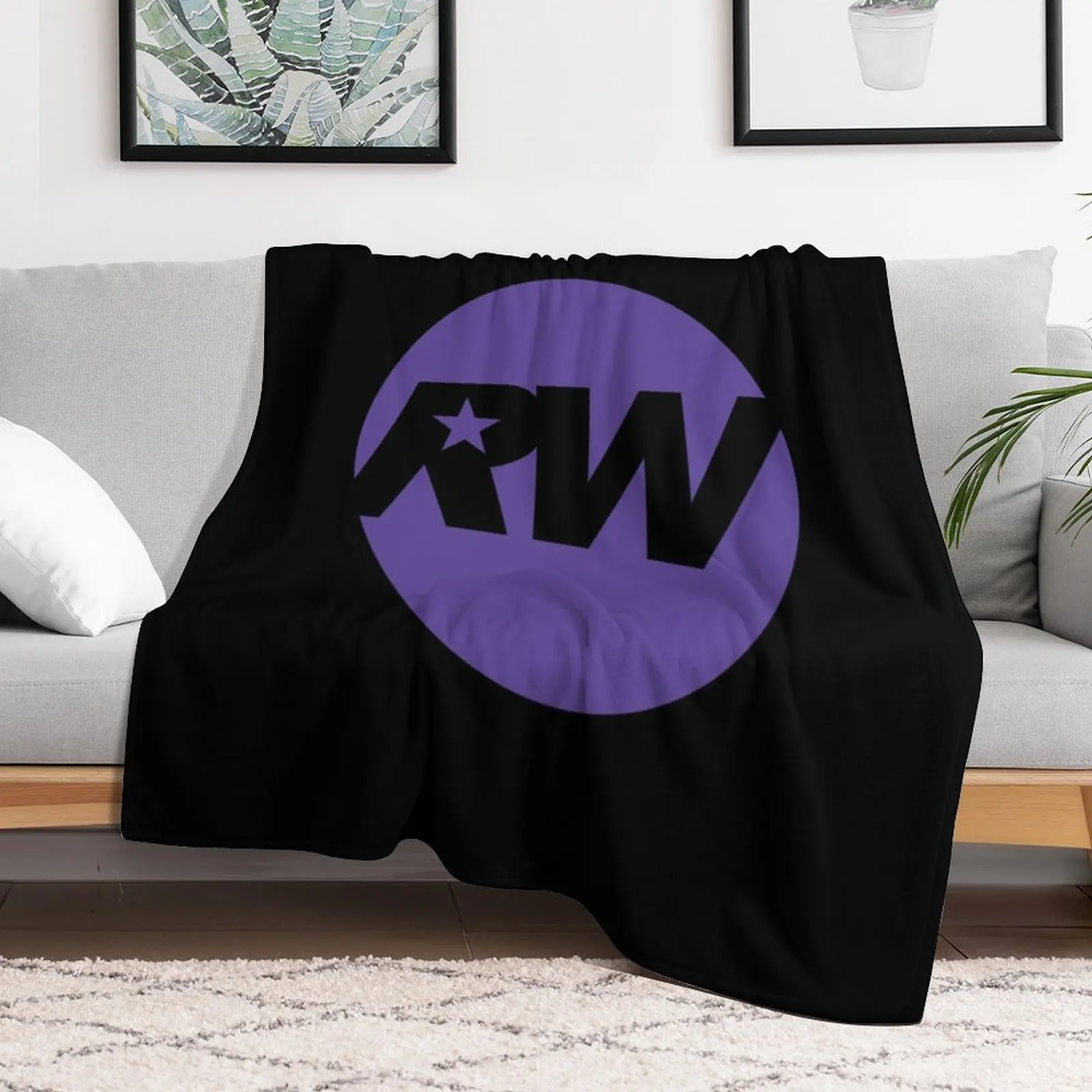 Robbie Williams Logo Classic Throw Blanket Custom Bed linens Blankets image 4