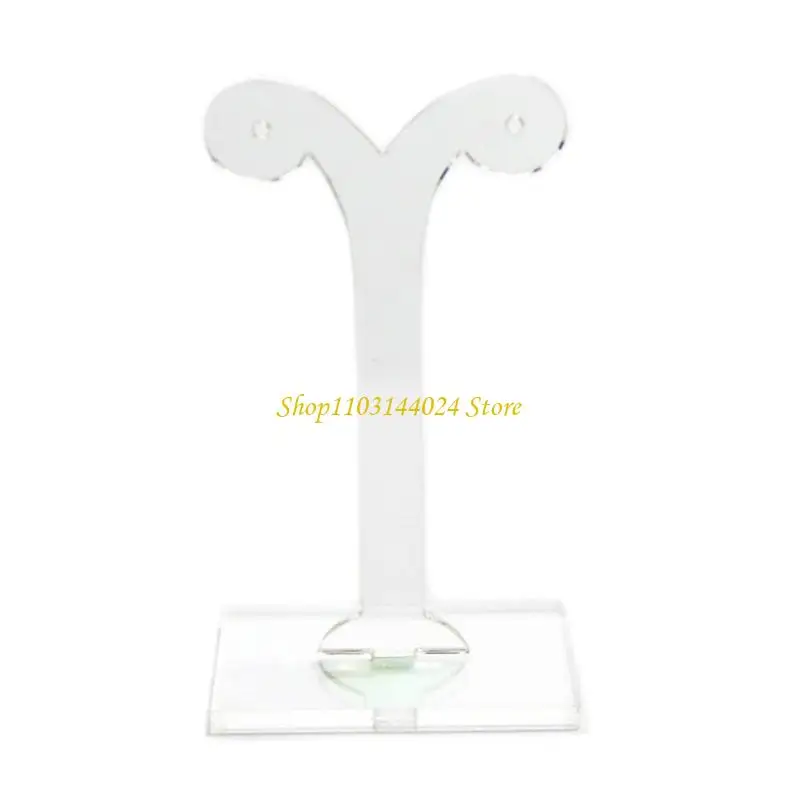 N5KE أنيقة واضحة الصلاح أحرار الحلق شاشة عرض مجوهرات الوقوف لإعدادات مختلفة #2