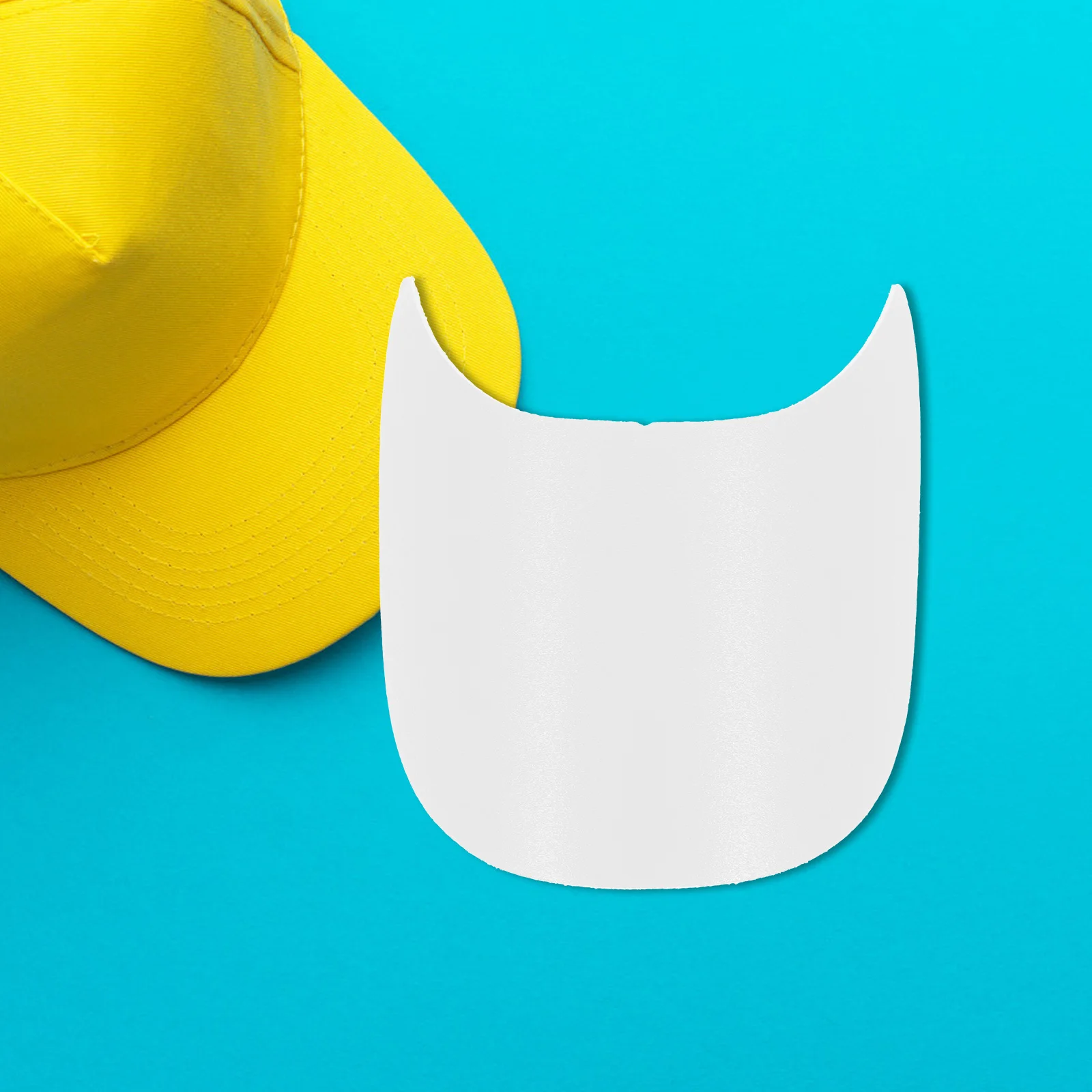 

10pcs Shaper 5cm Plastic Brim Inserts Plastic Visor Inserts for Baseball Golf Hat Brim Hats Women Sun Hat Replacement