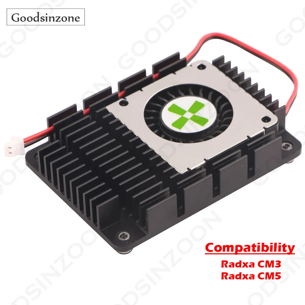 

Active Cooling Fan & Heatsink Kit for Radxa CM3/CM5 - Ultra-Quiet 5V Cooler with Thermal Paste