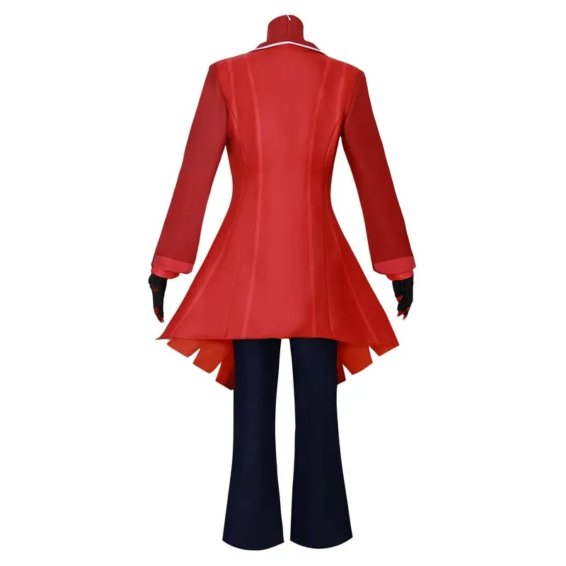 Sky05 Anime Hazbin Lucifer White Suit Morningstar cosplay costume Hotel Halloween Party Adult Devil Hell Costume Alastor Ra99Ji*