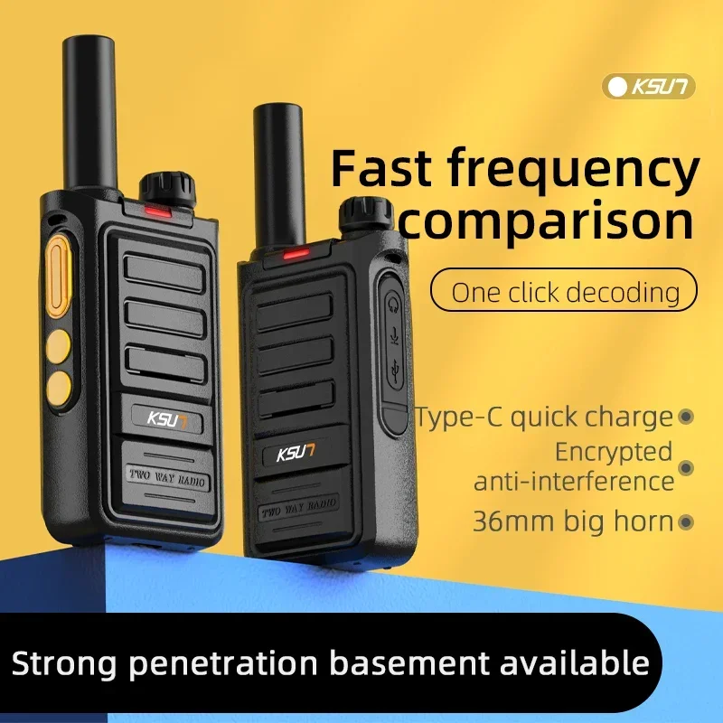 KSUT-Talkie Walperforé portable, radio bidirectionnelle, balayage des morts, équipement de communication Transcsec, 2 pièces