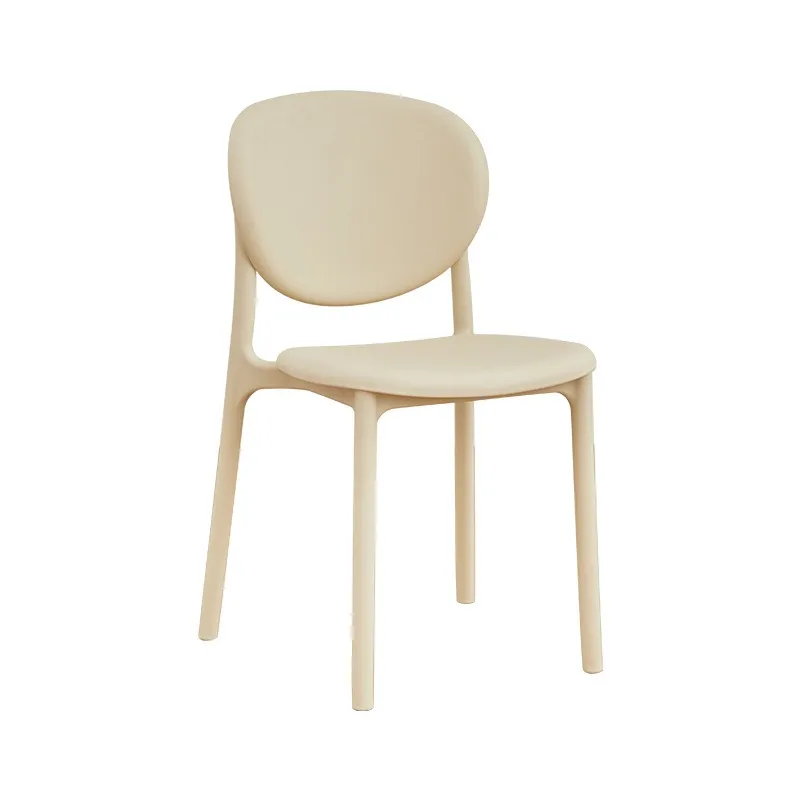 French Cream Style White Light Luxury Dining Chair Home Modern Simple Backrest Dining Table