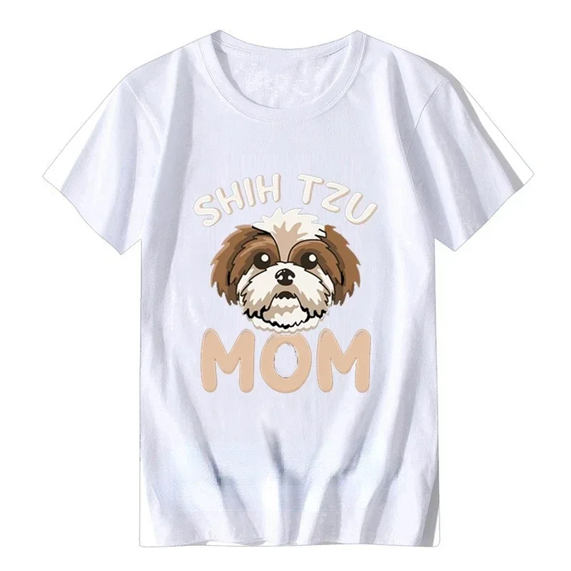 

New Men's Shih Tzu Mom - Funny Cute Dog Owner Mommy Gift T Shirt Personalized TShirt Tees kawaii animal graphic