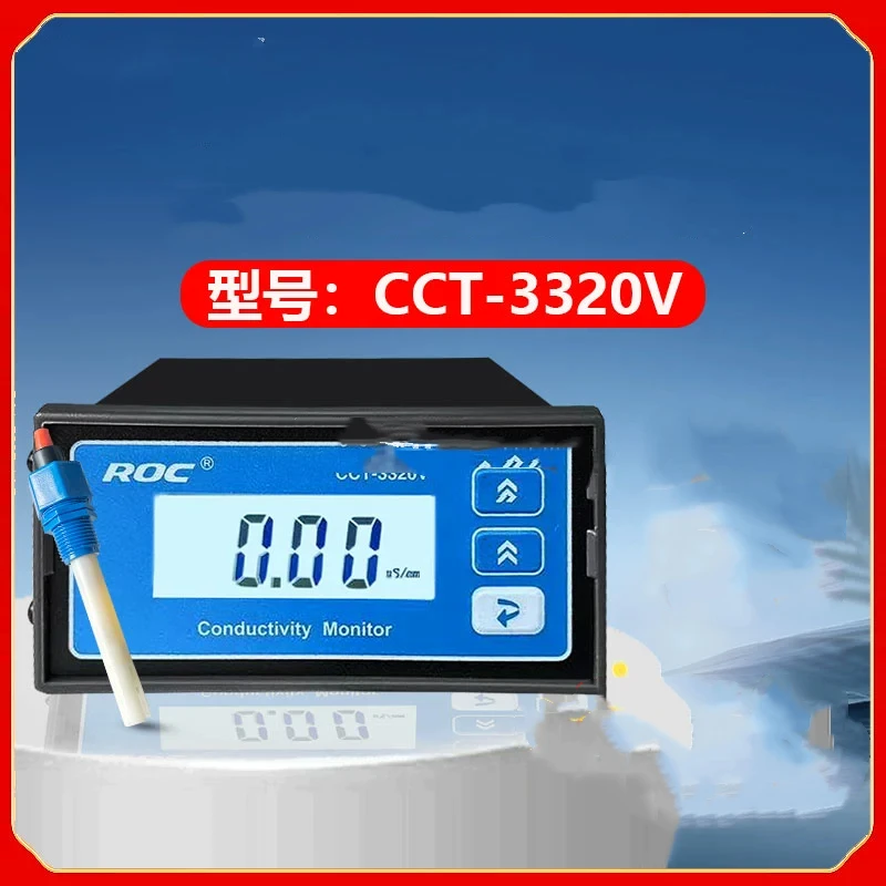 ROC Conductivity Meter CCT-3320V Conductivity Meter with Electrode Probe Replacing Old Version CM230