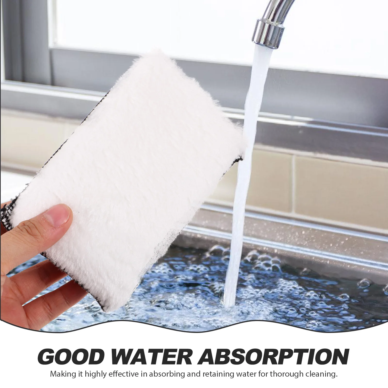 4 قطعة تنظيف السيارات لينة فرك الإسفنج للسيارات المطبخ المنزل استخدام امتصاص الماء كتلة إسفنجية أطباق الجدران غسل #1