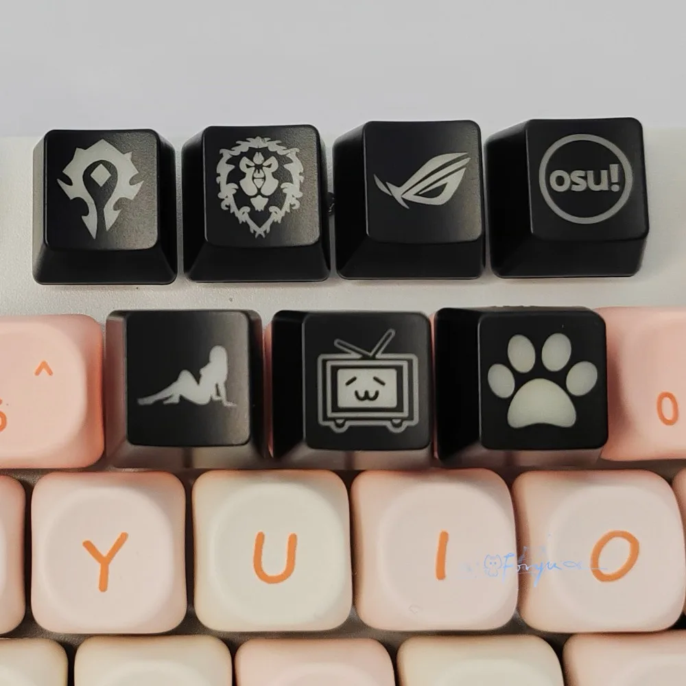 1Pcs ESC Game Keycaps R4 DIY Translucent Keycap Cross Axis Mechanical Keyboard Key Caps Decoration Accessories Friend Gift