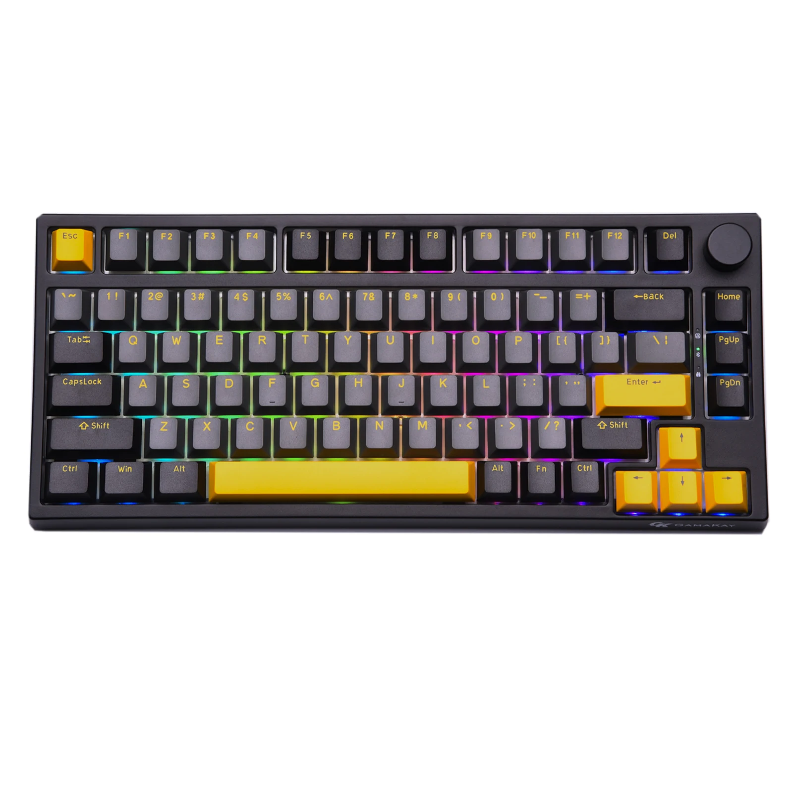 

GamaKay TK75 SE 75% Gasket Mount Triple Mode RGB Mechanical Gaming Keyboard with PBT Cherry Profile Keycaps