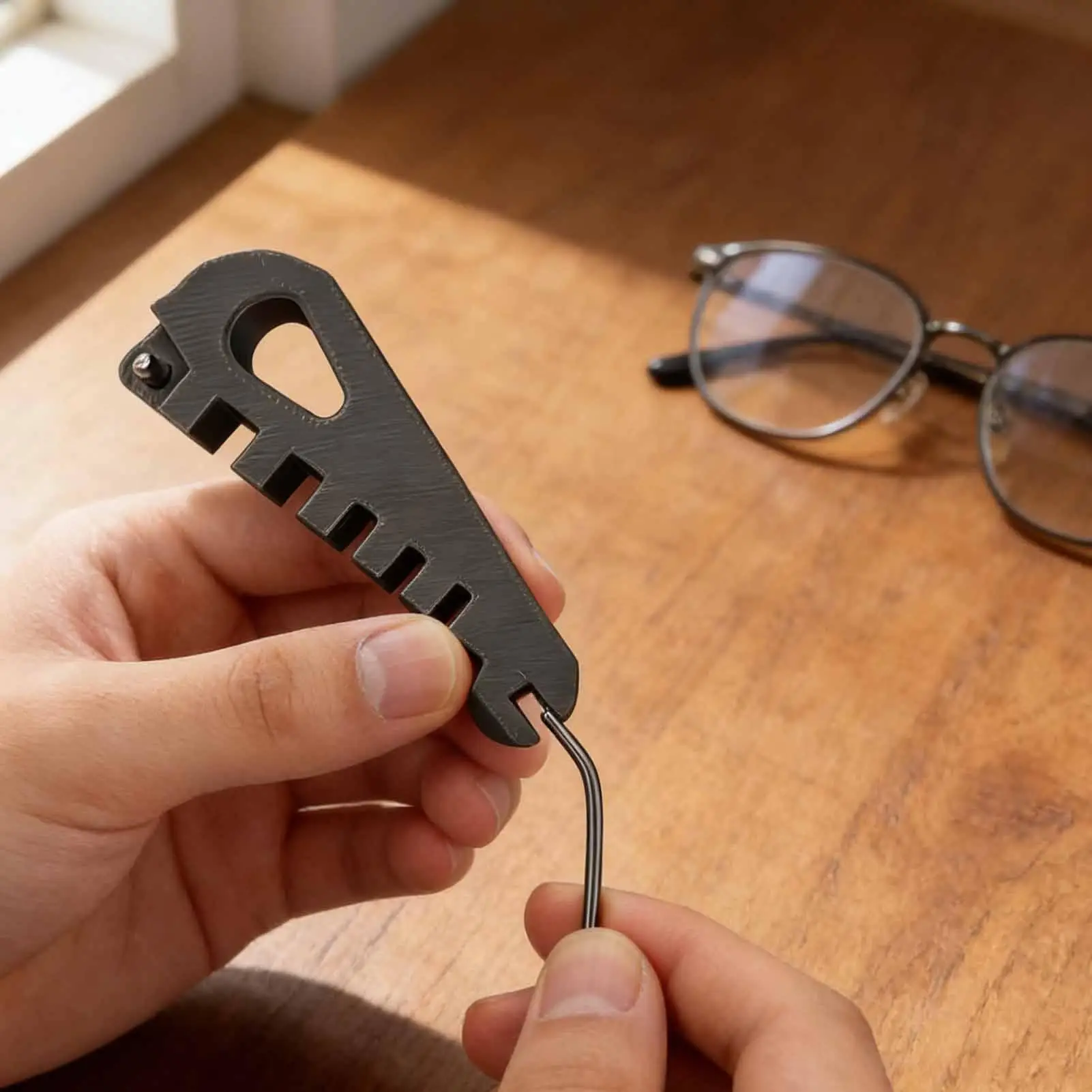 Temple Arm Bender Anti-Slip Precise Adjustment Eyeglasses Adjustment Tool for Beginners Professionals Opticians Technicians Home