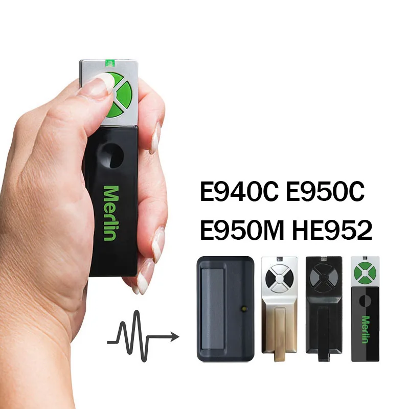 Merlin E950M HomEntry HE952 E940C E950C Garage Door Remote Control Programming 433.30 433.92 434.54 MHz Billion Code