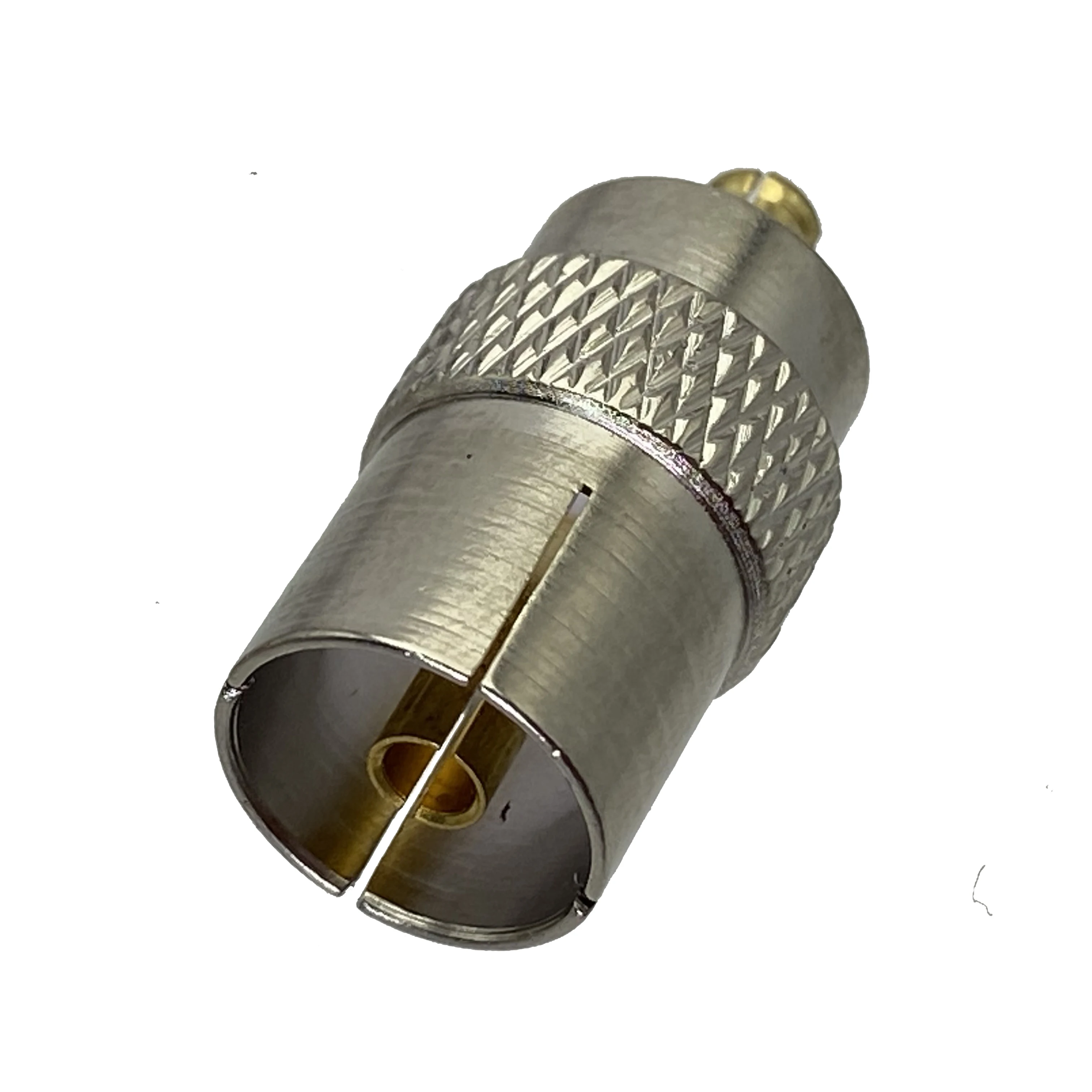 1Pcs MCX Male Plug to IEC PAL DVB-T Female Jack RF Adapter Connector Coaxial For Radio High Quanlity Wire Terminals