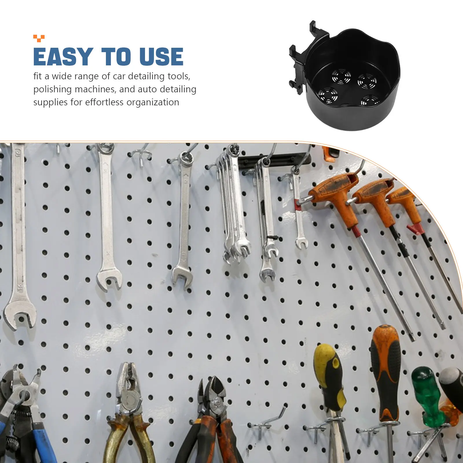 5Pcs Automotive Tool Hooks Wall Mount Organizer for Car Detailing Brushes Polishing Machines Garage Tool Hanger Auto Detail