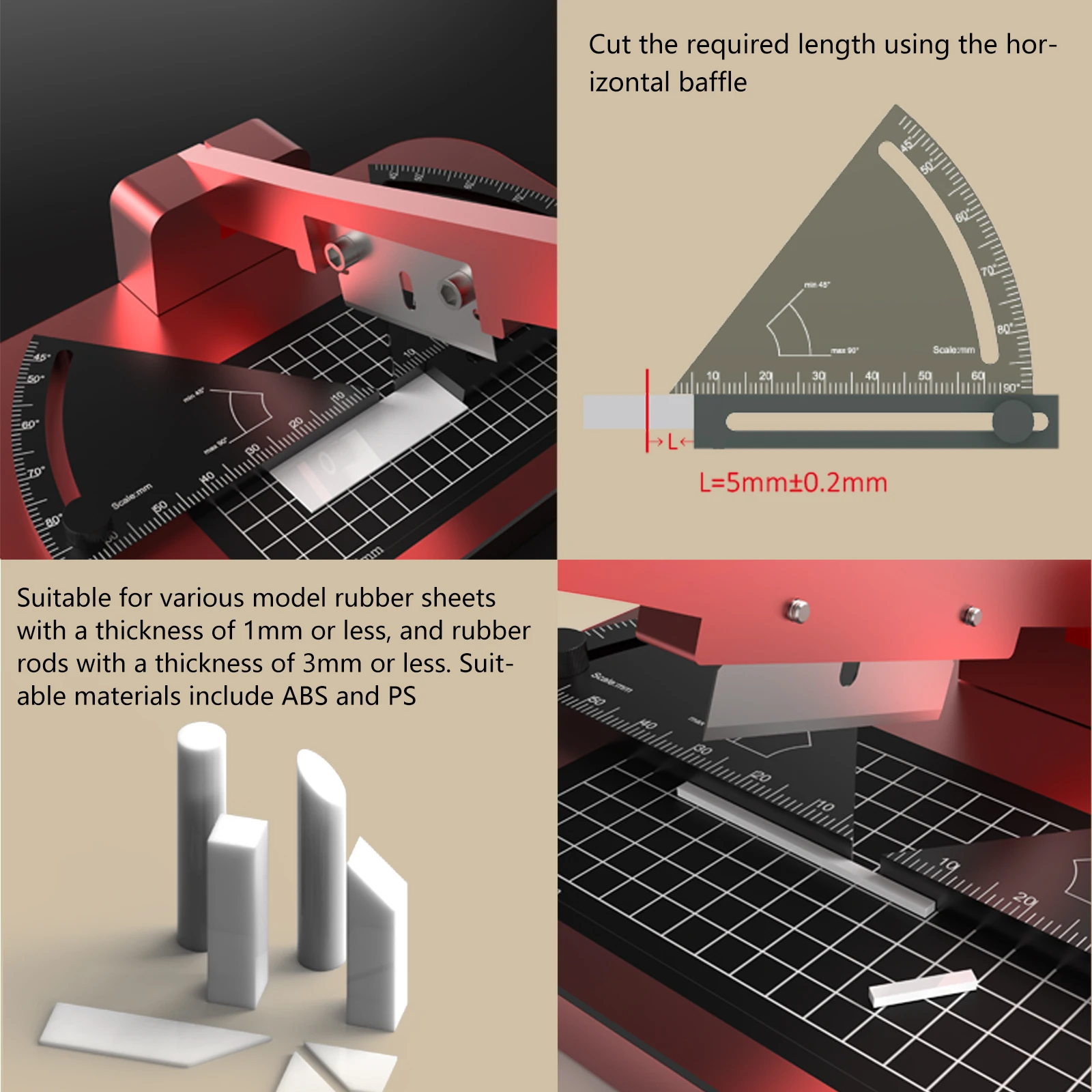 MAZHA T0009精密角度切断ステーション固定角度マイクロシェーピングツール、スケールモデルDIYクラフトホビーモデル構築キット用