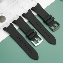 Anti-Allergy Safety Silicone Watchband for Men, Durable Watch Strap for Armani Ax1803/Ax1802/Ax1050 with Concave Interface