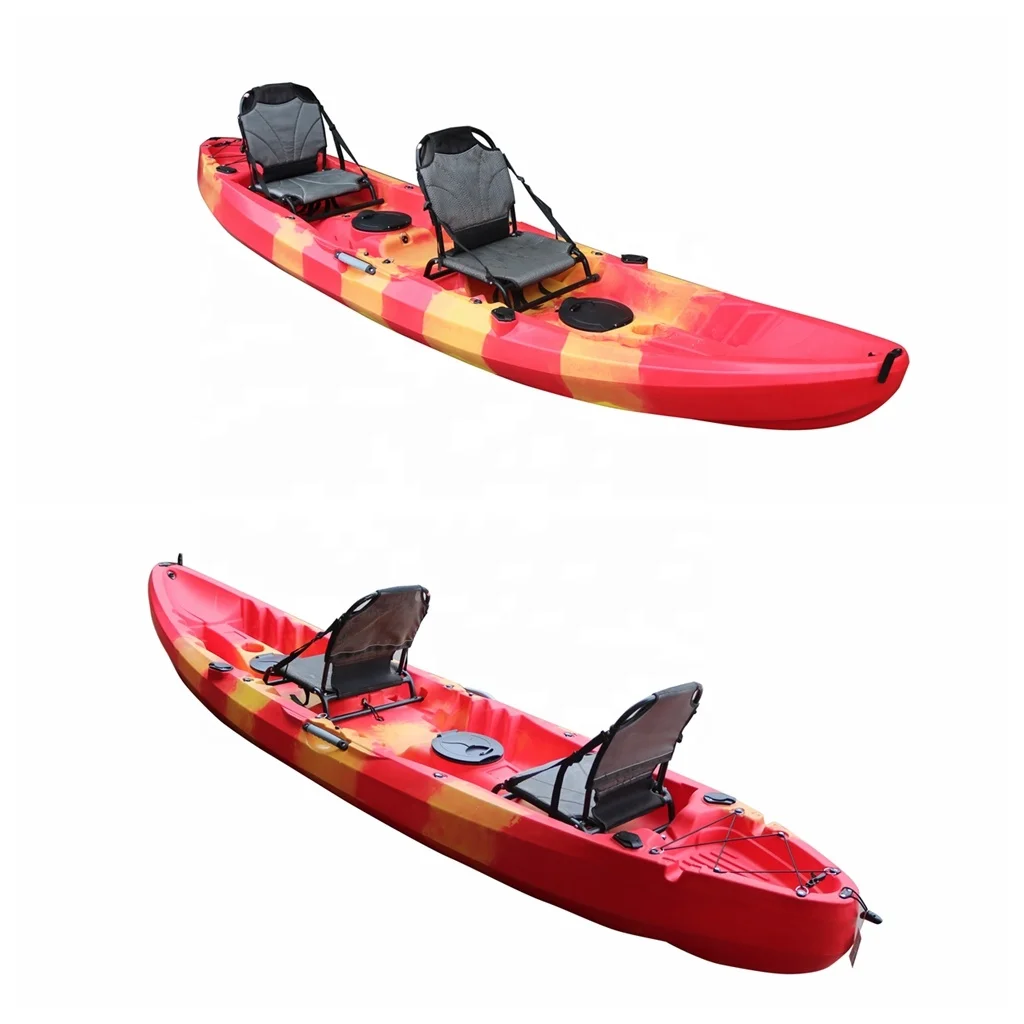 

New Design 3.7m Sit on Top Fishing Paddle 3 Person Tandem Family for Sale Accept Customized Logo