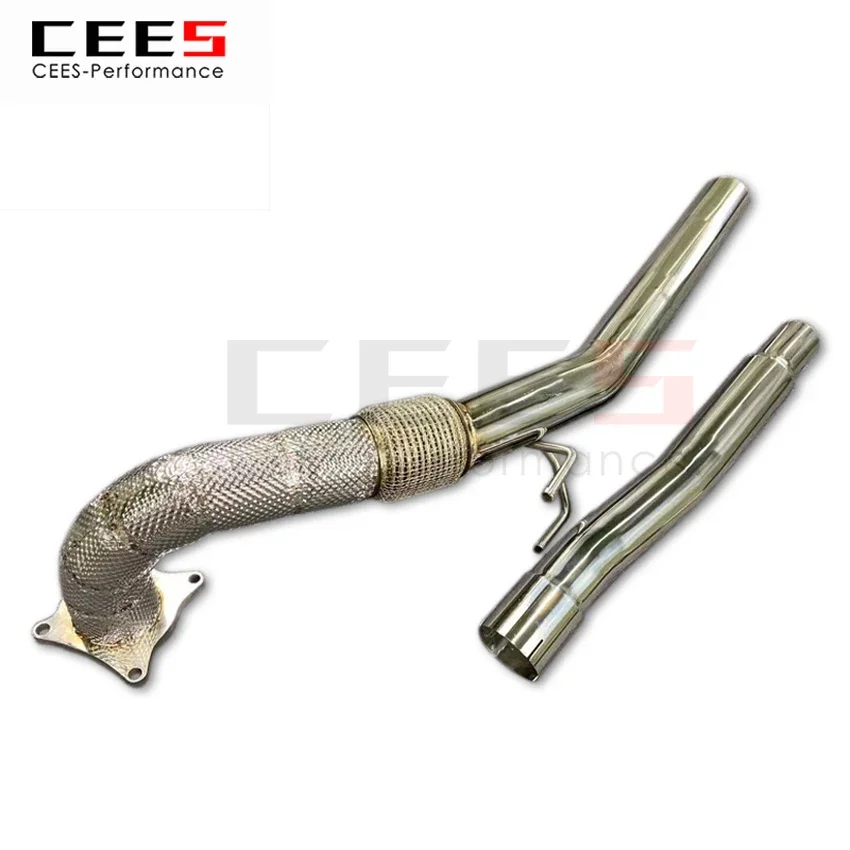 CEES Exhaust System For  Golf 6R R20 Headers Without Catalyst No cat Downpipe Manifold Stainless Steel Car Parts