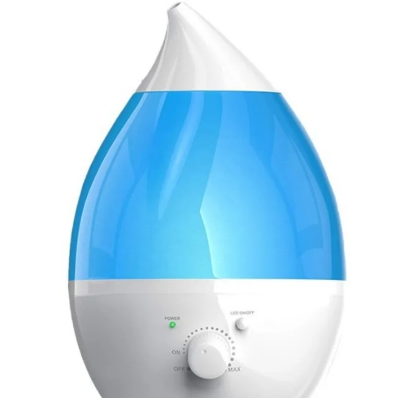 

1.3L Air Humidifier Aroma Essential Oil Diffuser Purifier Mist Maker Knob Adjustment Large Spray 7 Color Lights for Home Bedroom