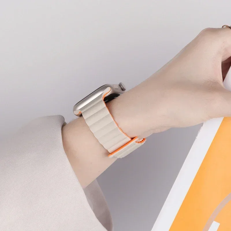 Magnetic Strap For Apple Watch Bands 45mm 38mm 49mm 40mm 42mm 41mm Silicone Sport Bracelet iWatch Series ultra 9 6 5 7 8 se 46mm image 4