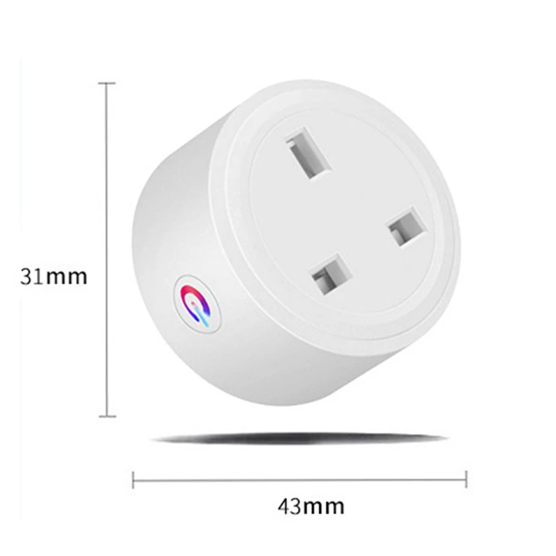 مقبس ذكي Tuya Zigbee للمنزل ، 16A ، شاشة ، منفذ طاقة ، حياة ذكية ، تحكم صوتي ، توقيت أليكسيا ، DIY ، مقبس المملكة المتحدة ، 8X