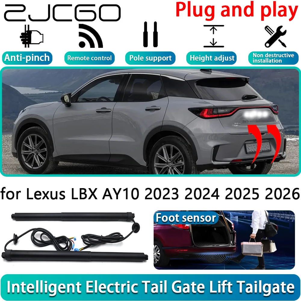 

ZJCGO for Lexus LBX AY10 2023 2024 2025 2026 Electric Powered Tailgate Power Liftgate Automatic Tailgate System With Foot Sensor