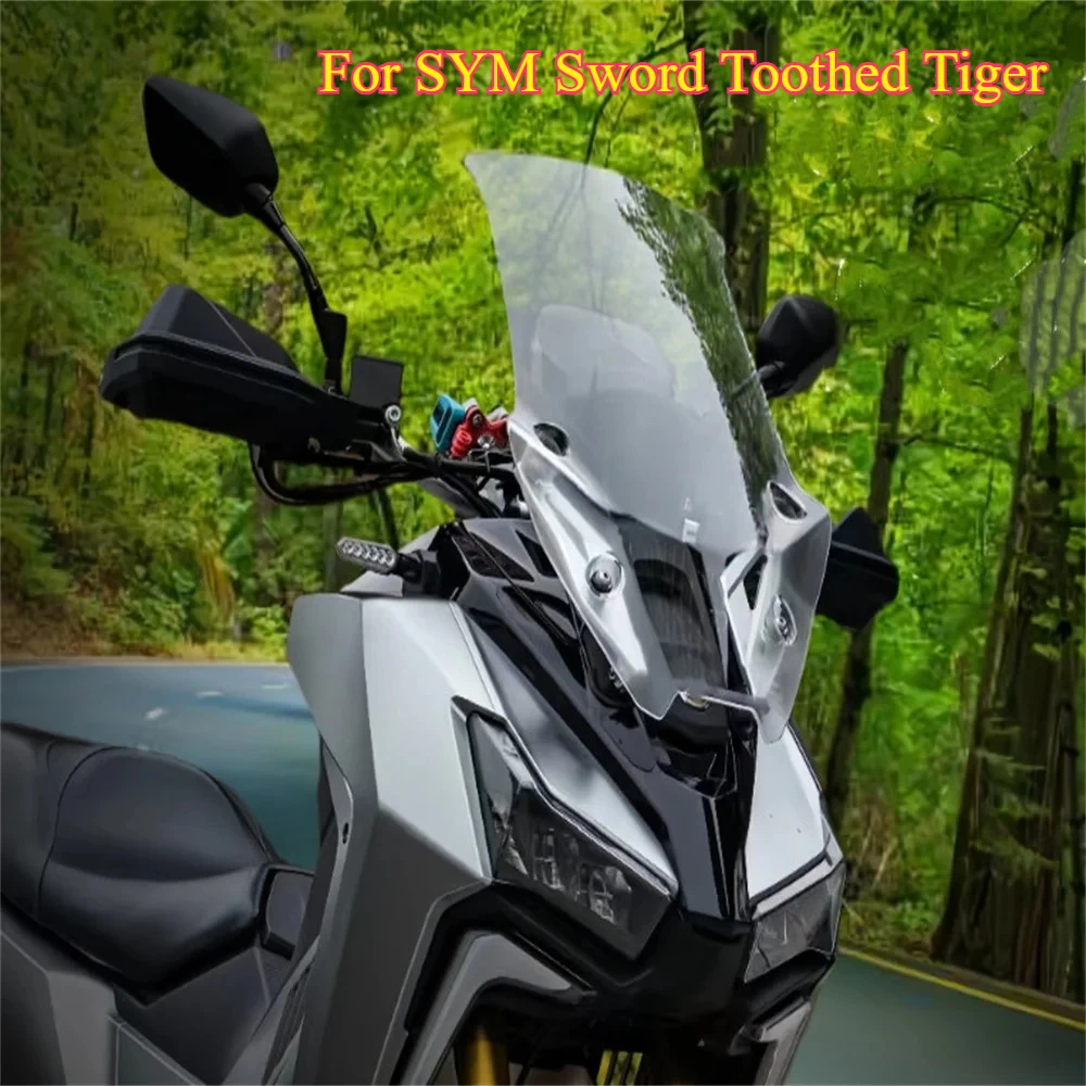 

For SYM Sword Toothed Tiger Motorcycle Windshield Modification Kit Rain and Wind Deflector Airflow Guide Plate Protective Cover