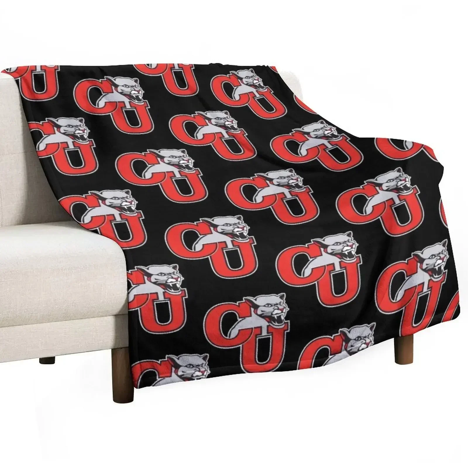 Clark University-panthers Throw Blanket Picnic Soft Beds Retros Winter beds Blankets