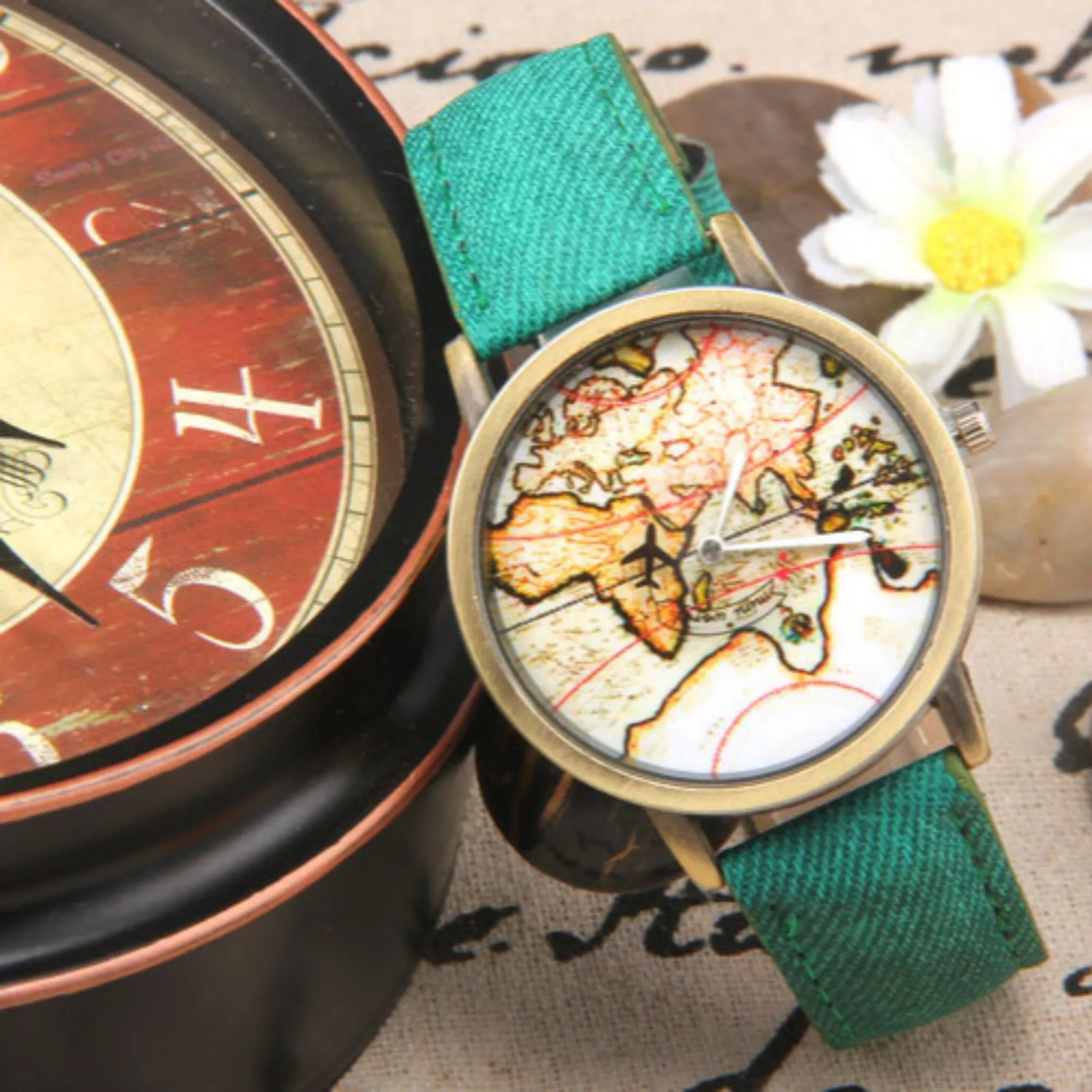 

Карты версии часы с ремешком для мужчин и женщин винтажный холщовый ремешок женские часы платье подарок Reloj Hombre Horloges Relógio