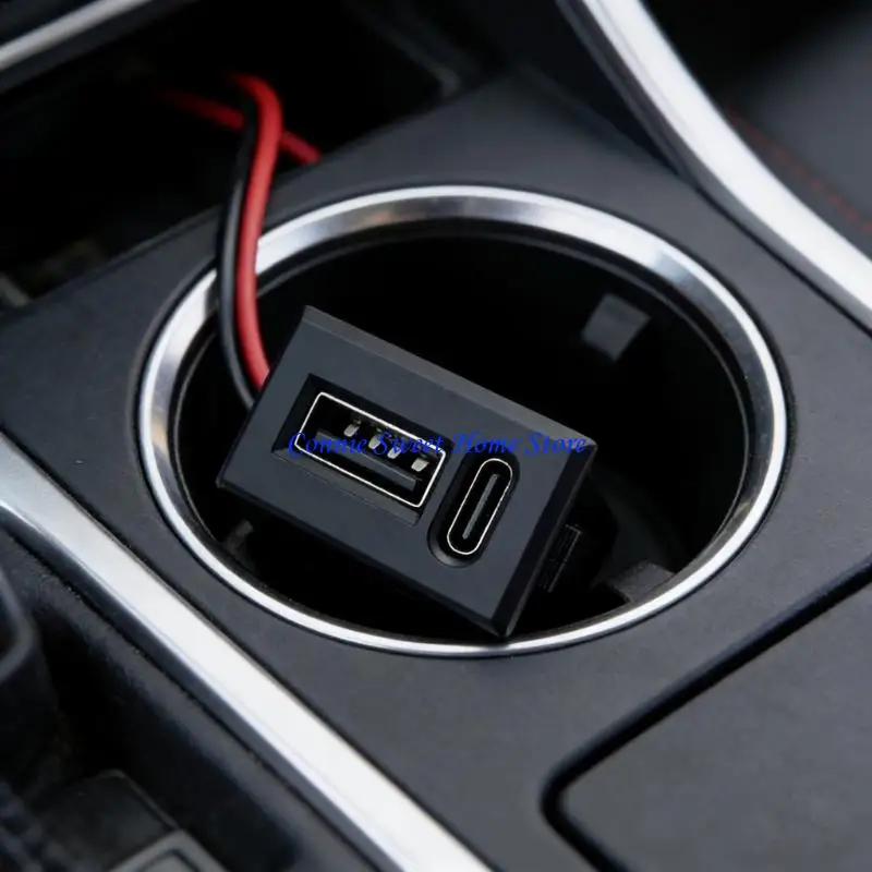 LXAF 2 Port Adapter Lamp Charging Socket for LED Light Toy Furniture Easy to Install