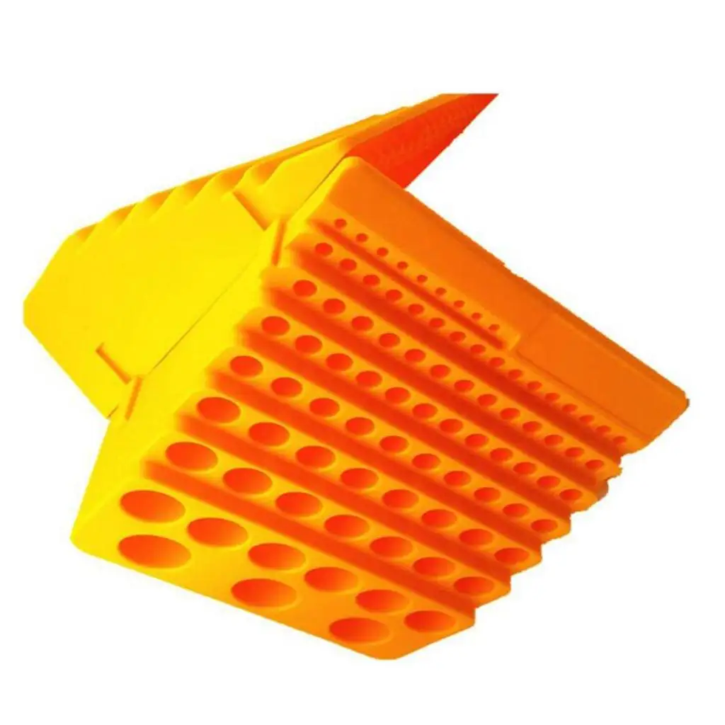 Yellow Drill Bit Storage Container Rotating Stand Drill Bit Organizer Display Case for Mini Rotary Tool Accessories