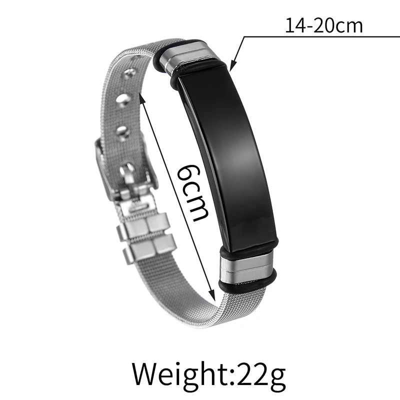 Afirstee Wrist Strap Chain Men's Lettering Leather Bracelet Stainless Steel Customized Engraved Nameplate Birthday Gift Jewelry