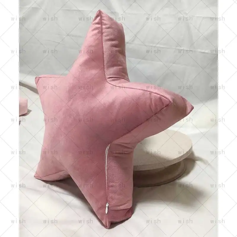 40cm heart-shaped solid Star Throw Pillow Children Party Gift Backrest Toy Bedroom Background Decor Photography Prop Baby Shower