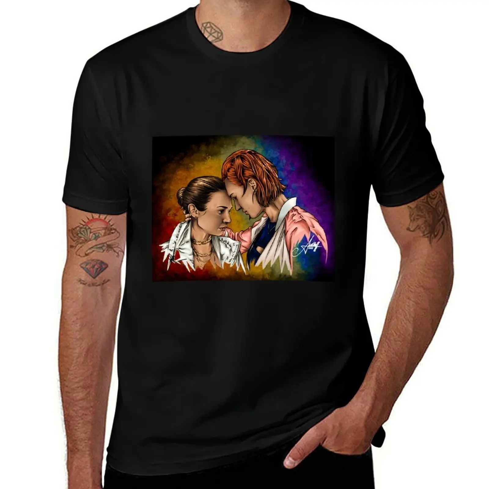 

Футболка Wayhaught Pride, хлопковая футболка, мужская футболка из 100% хлопка