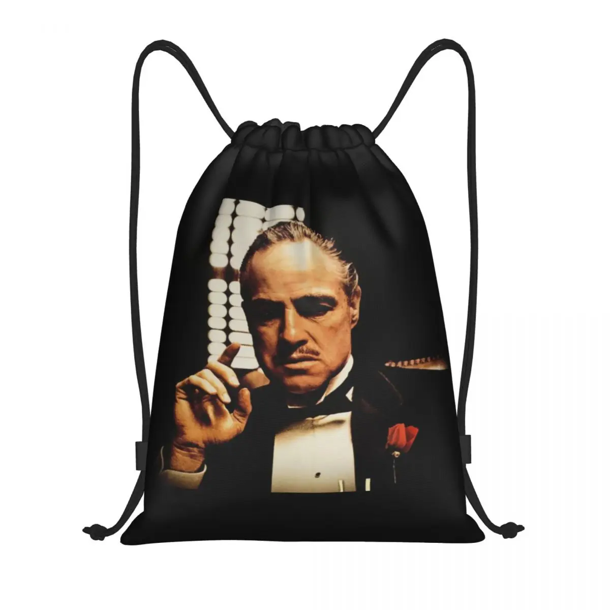 The Godfather Poster Drawstring Bag Women Men Foldable Gym Sports Sackpack Gangster Film Shopping Backpacks