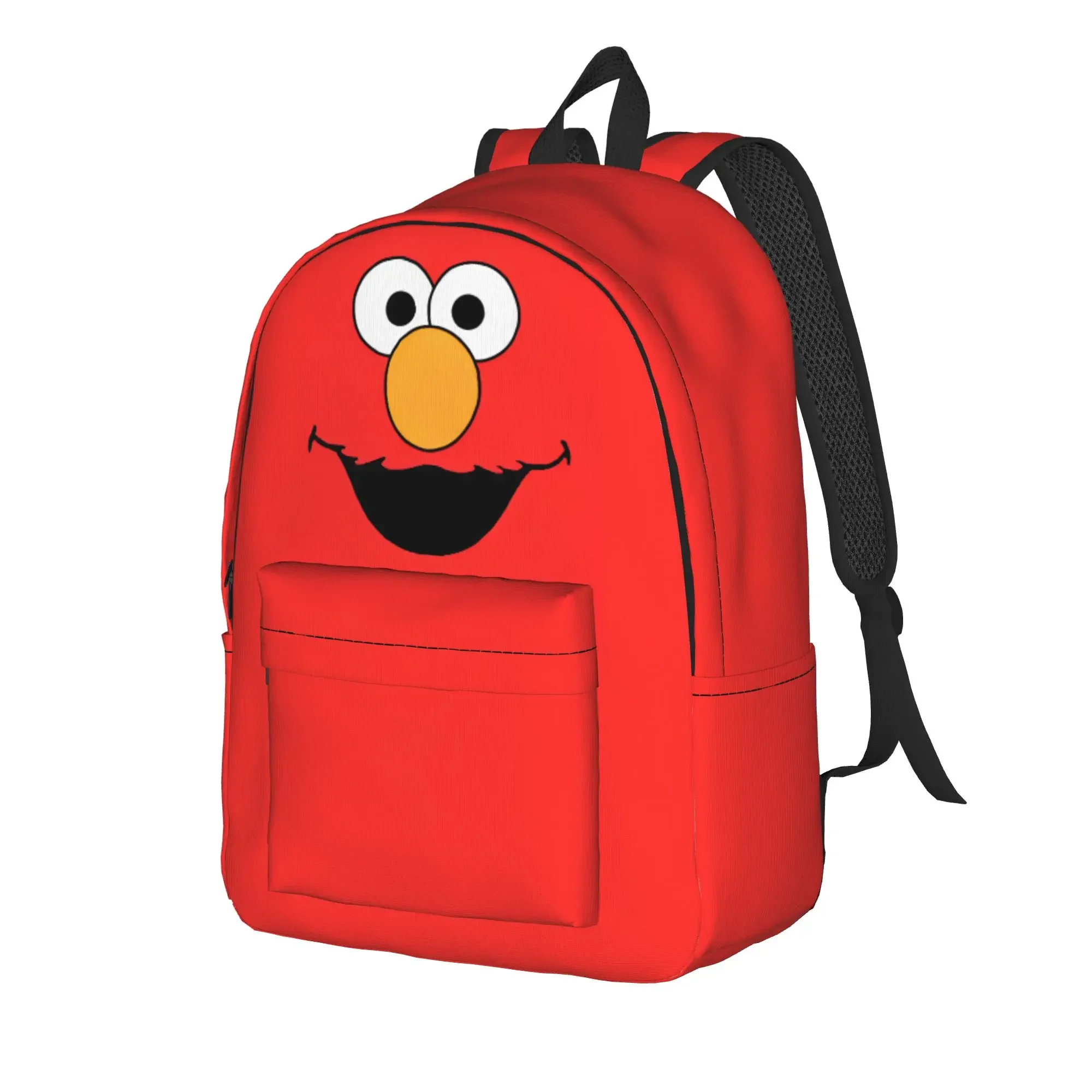 Elmo Casual Backpack Gift High School Hiking Travel Sesames Streets Daypack for Men Women Laptop Shoulder Bag