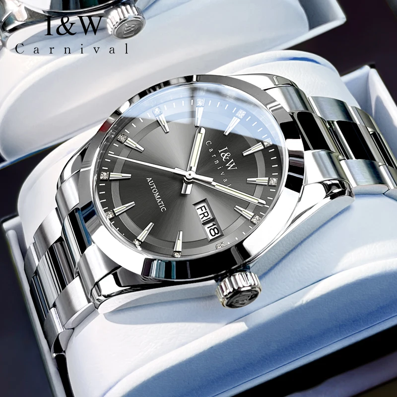 Carnival Brand High End IW Series Luxury Imported Movement Mechanical Watch Men 50M Waterproo Sapphire Automatic Watches Mens