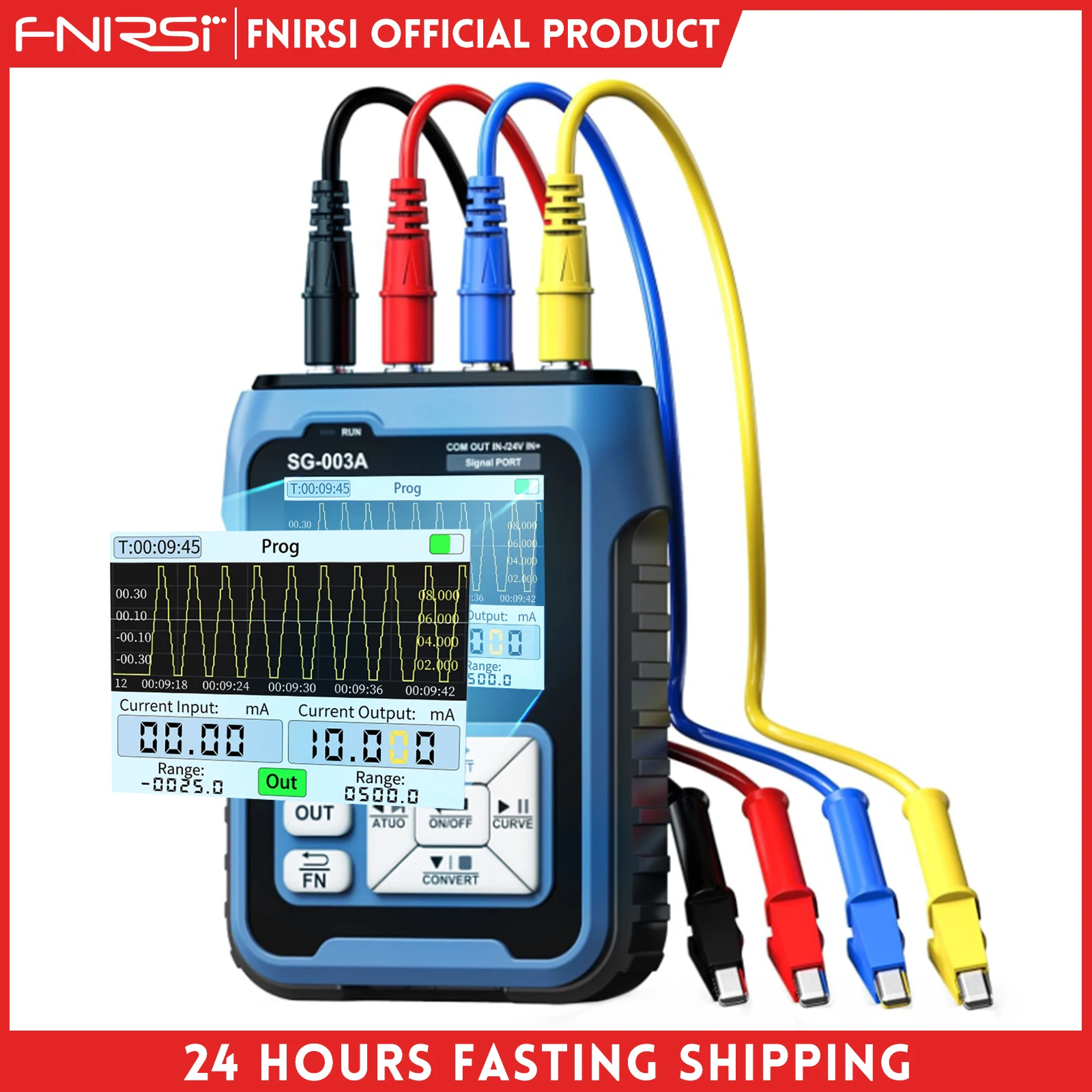 FNIRSI SG-003A Signal Source 0-10V Adjustable Current Voltage Simulator 4-20mA Gerador de sinal Sources Transmitter Calibrator