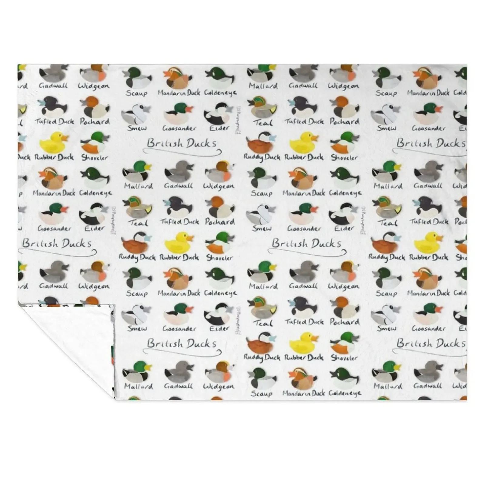 

Guide to British Ducks Throw Blanket Stuffeds Polar heavy to sleep Soft Big Blankets