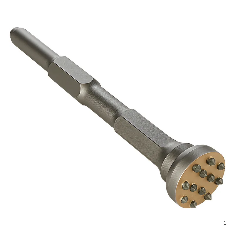 Alloy flower hammer chisel head electric pick electric hammer wall cement concrete stone bridge lychee surface chisel artifact