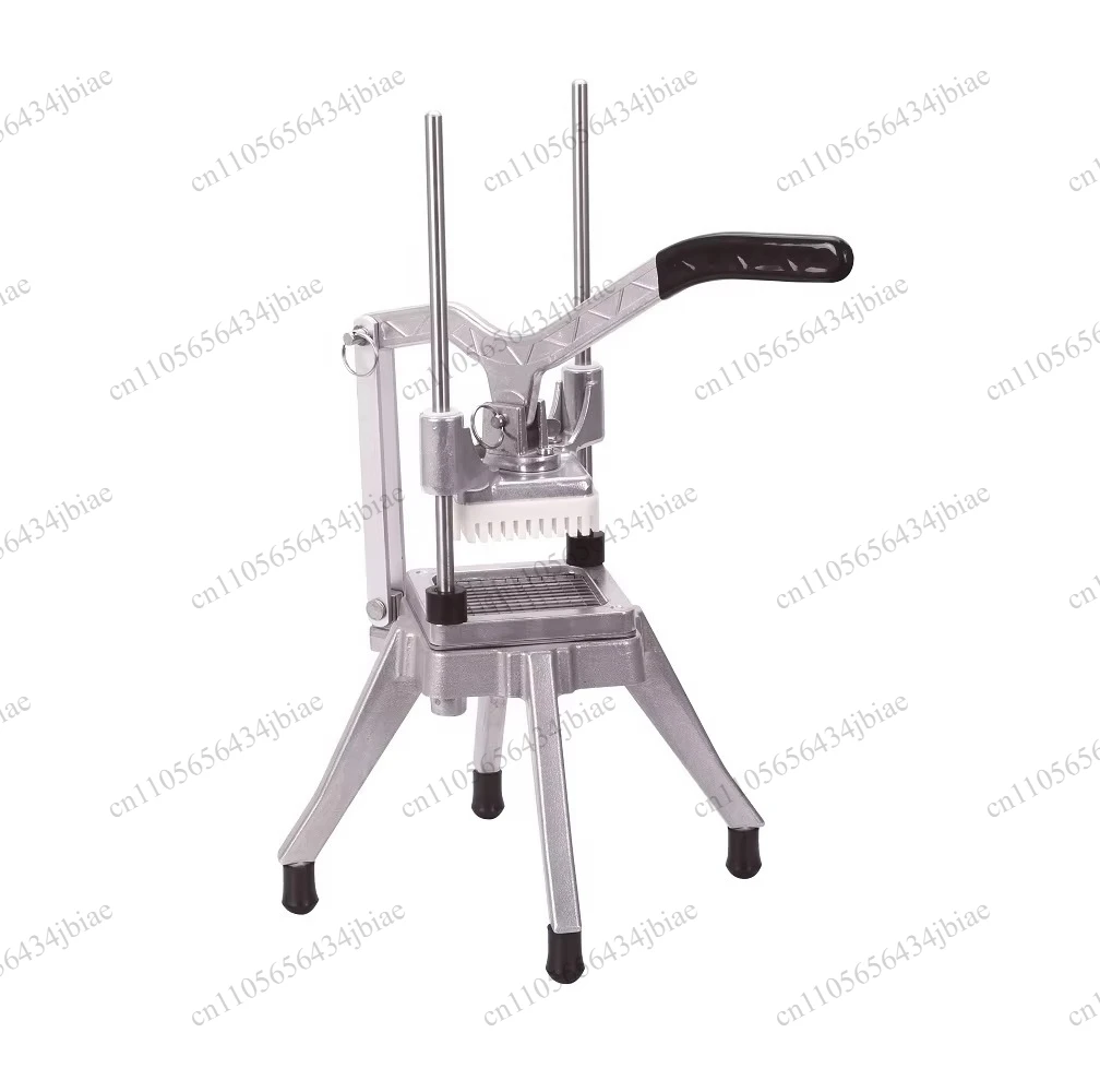 Commercial manual aluminum fruit and vegetable cutter stainless steel blade gear type simple vegetable cutter