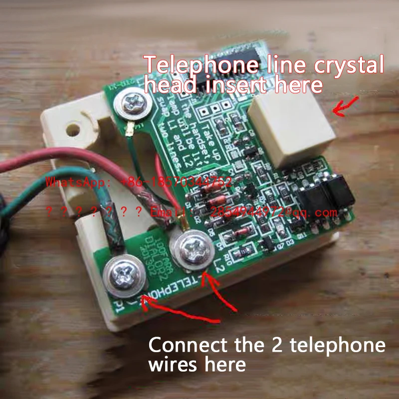 L Old Dial Telephone/pulse To Dual Tone Converter, Supports European, American and Japanese Telephones, International