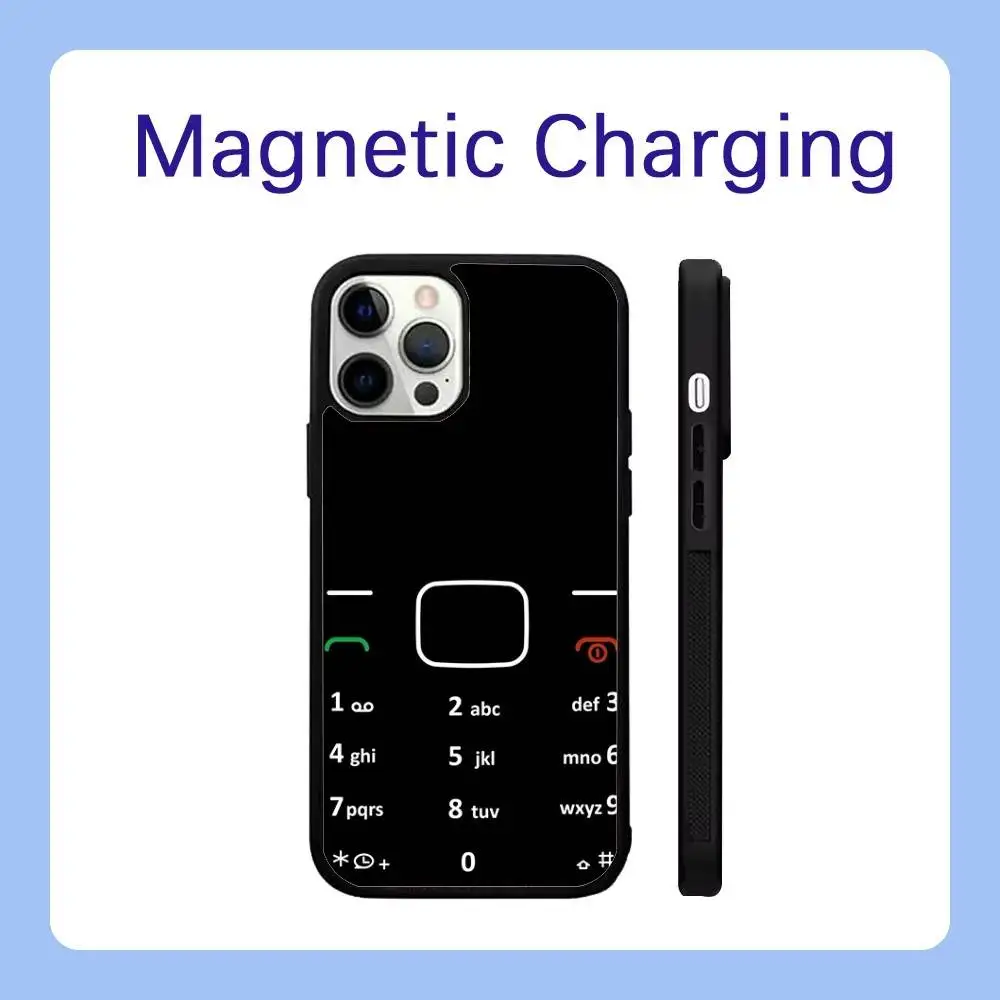Retro Mobile Phone Case For iPhone 17,16,15,14,13,12,11,Pro,Max,Plus,Air,Mini,SE Magsafe Magnetic Wireless Charging