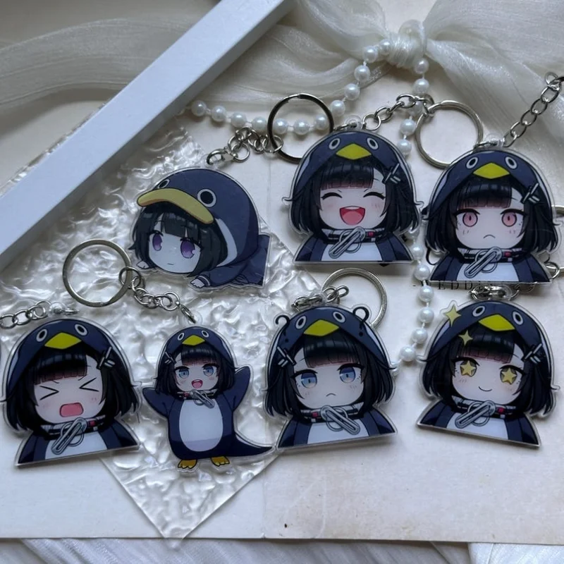 for Endfield Game Gugu Guaga Penguin Girl Peripheral Acrylic Keychain Cute Cartoons Backpack Pendant Q Version Ornament Gifts